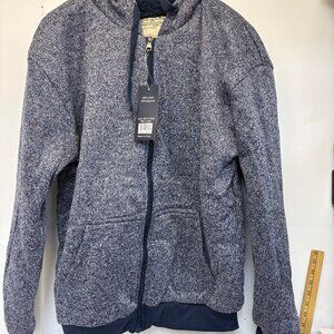 Seven Apperal Sz Med Zip Up Hoody Gray color